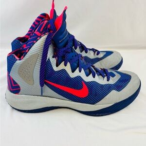Nike Zoom Hyperenforcer XD Silver/Purple-Orange Size 10.5